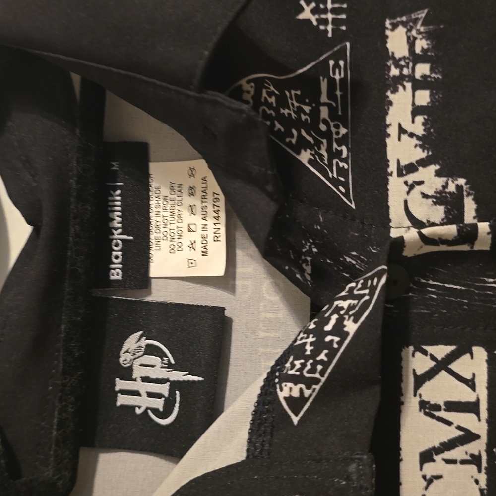 Blackmilk Clothing Harry Potter Button Down Top Sz Med - Picture 3 of 3